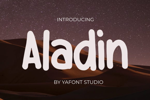 Aladin: A Monoline Display Font for Distinctive Editorial Design