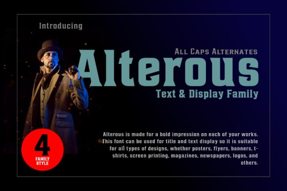 Alterous: A Display Font Designed to Build Your Brand's Character