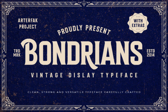 Bondrians: A Display Font Built for Standout Campaigns