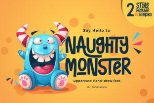 Crafting with Character: The Naughty Monster Font
