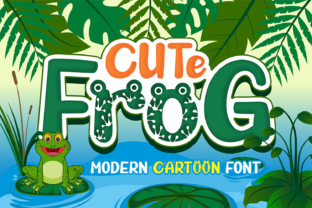 Cute Frog: A Playful Display Font for Branding with Personality