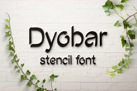 Dyobar: The Stencil Font for Your Next Creative Project