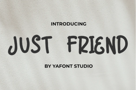 Just Friend: The Authentic Font for Handmade Product Makers