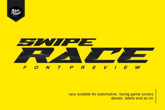 Swipe Race: A Display Font Built for Bold First Impressions