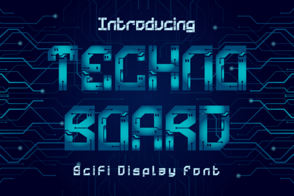 Technoboard: A Bold Display Font for Modern Branding