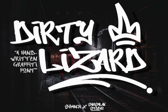 The Dirty Lizard Graffiti Font: Authentic Street Art for Digital Branding