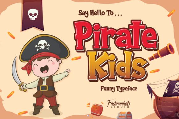 The Pirate Kids Display Font for Creative Projects