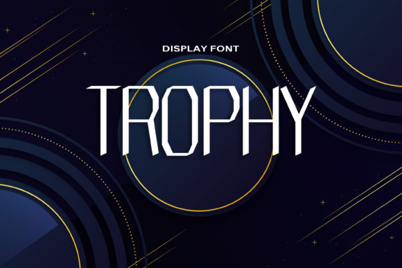 Trophy: A Modern Display Font for Editorial Impact