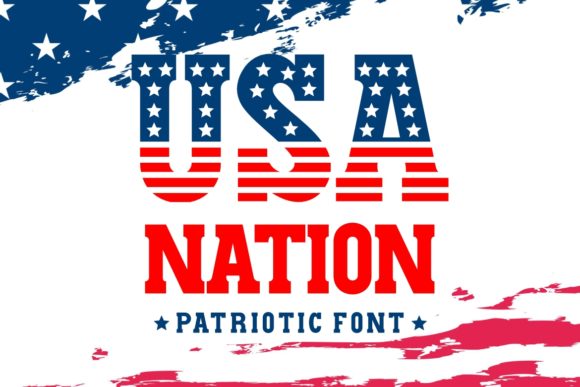 USA Nation: A Patriotic Display Font for Your Brand Story